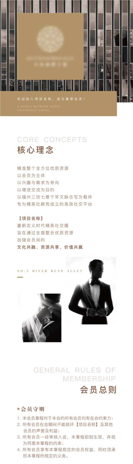 地产会员规则长图海报-采灵感-https://www.cailinggan.com/