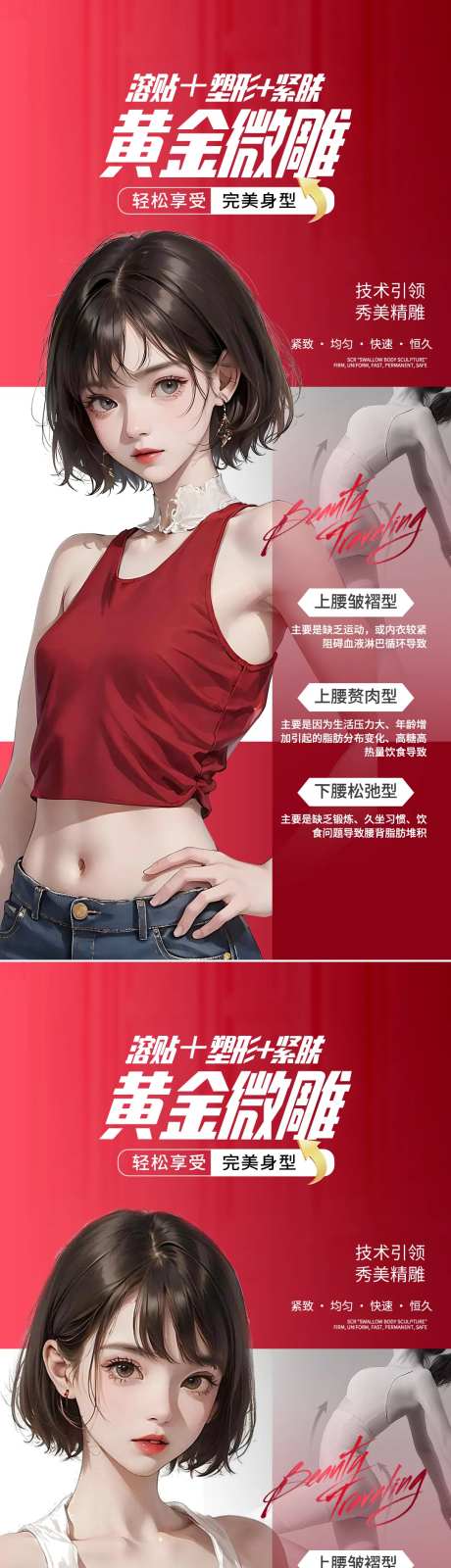 医美黄金微雕活动海报-采灵感-https://www.cailinggan.com/