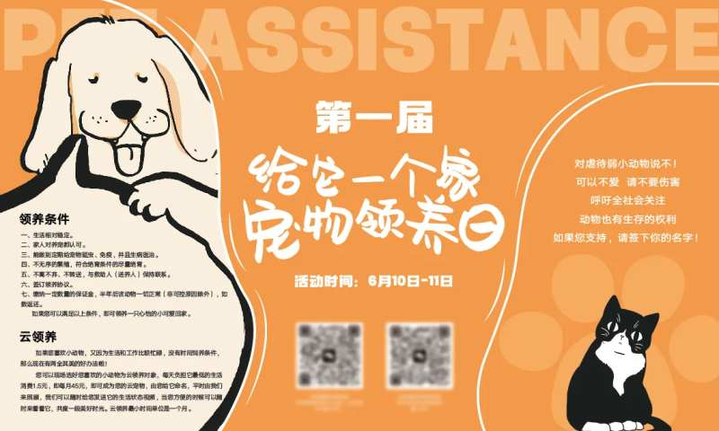 宠物救助站活动背景板-采灵感-cailinggan.com