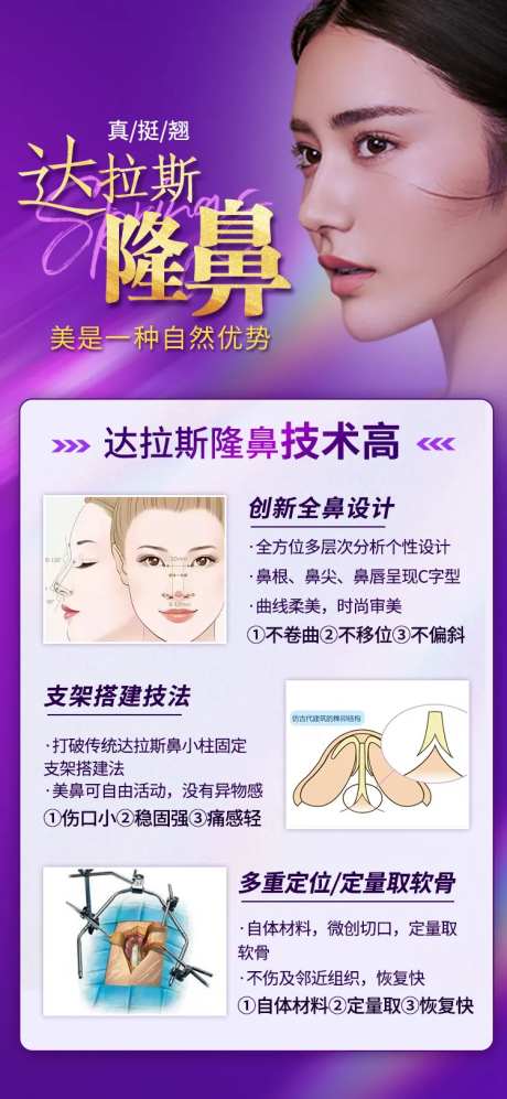 医美隆鼻展架-采灵感-https://www.cailinggan.com/