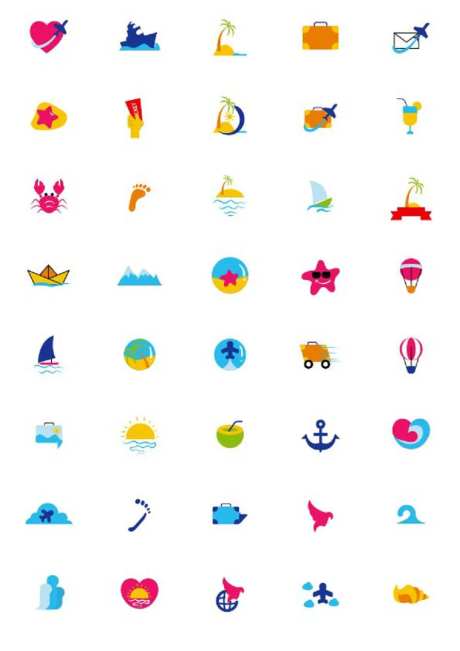 卡通扁平风UI图标icon-采灵感-https://www.cailinggan.com/