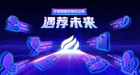 企业内部推荐人才招聘海报-采灵感-https://www.cailinggan.com/
