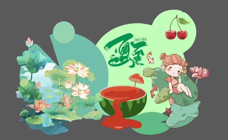 夏至美陈-采灵感-cailinggan.com