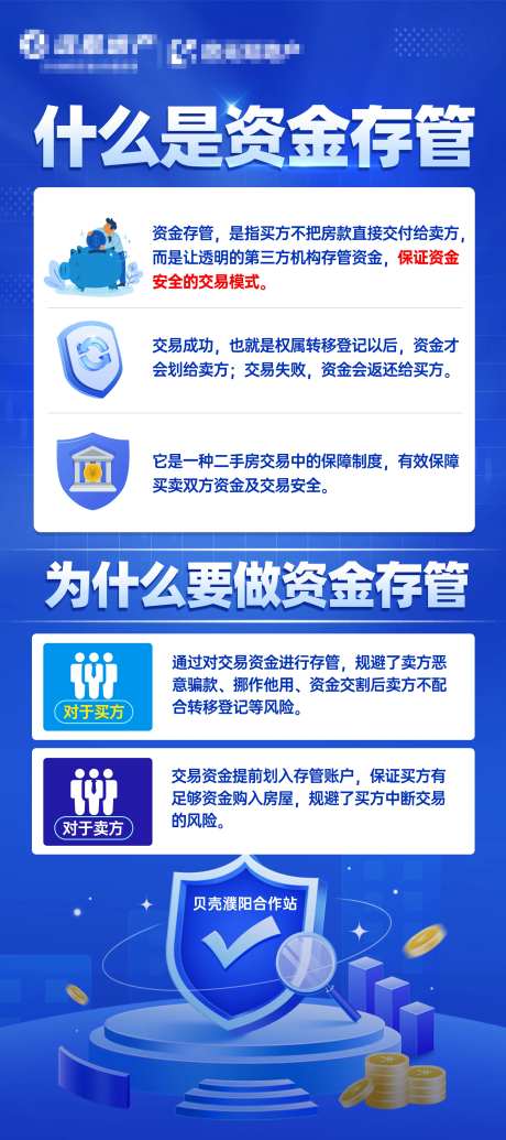 房地产资金存管海报 -采灵感-https://www.cailinggan.com/