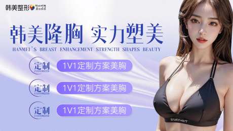 医美美胸海报-采灵感-https://www.cailinggan.com/