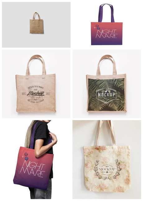 手提袋纸袋包装样机-采灵感-https://www.cailinggan.com/