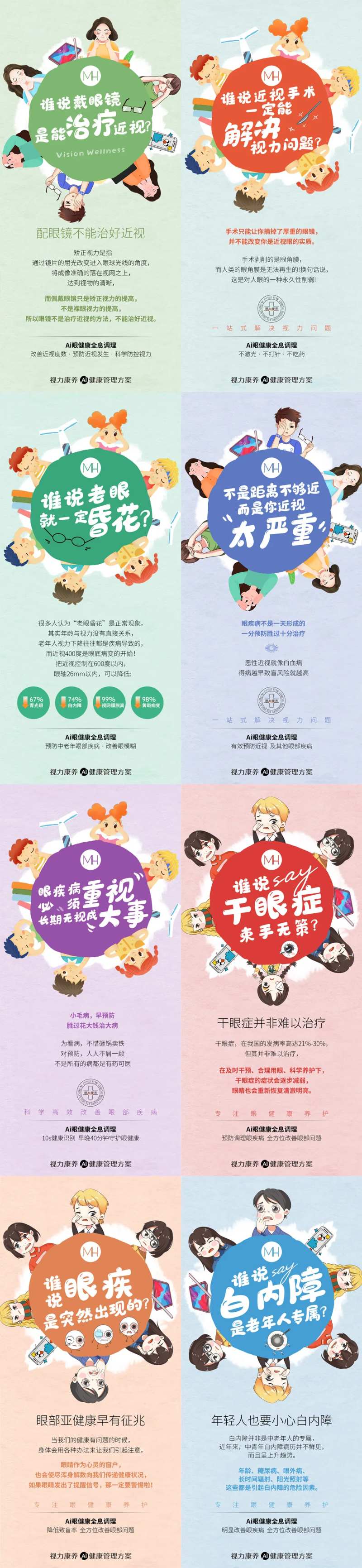 近视眼健康调理方案海报-采灵感-cailinggan.com