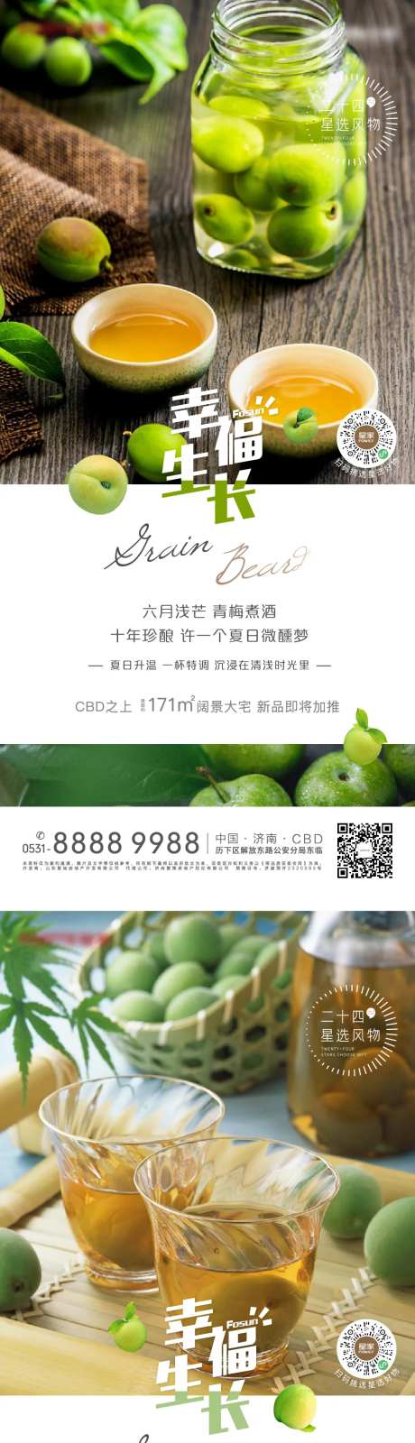 地产芒种梅子酒系列海报-采灵感-https://www.cailinggan.com/