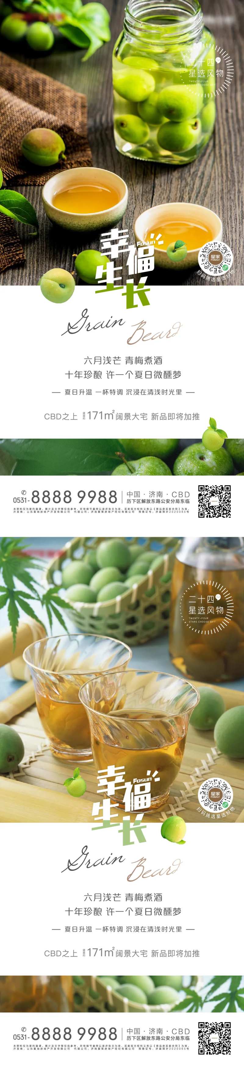 地产芒种梅子酒系列海报-采灵感-cailinggan.com