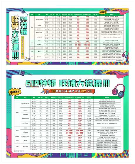 商铺大捡漏推广销控表-采灵感-https://www.cailinggan.com/