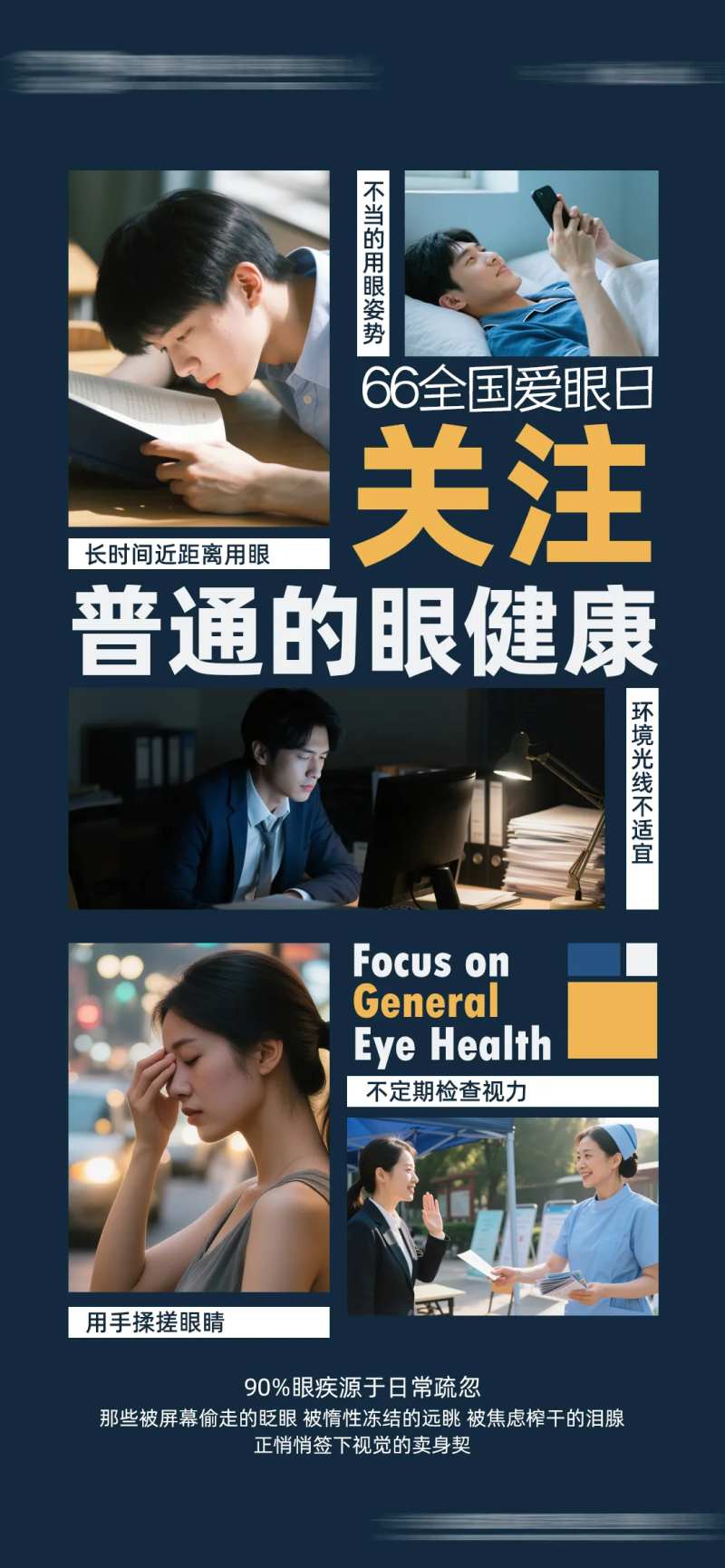 关注普通的眼健康海报-采灵感-cailinggan.com