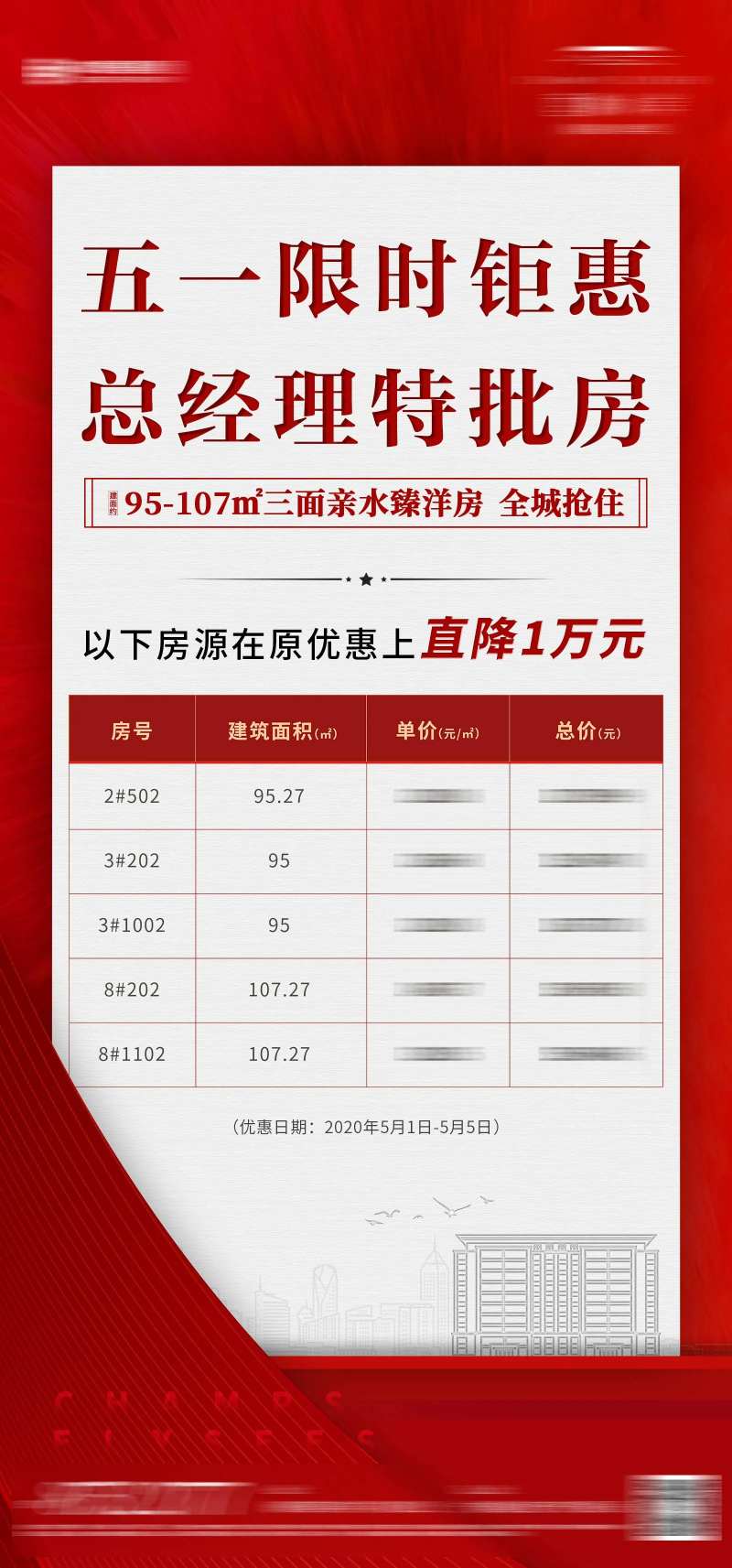 房地产五一特批房移动端海报-采灵感-cailinggan.com