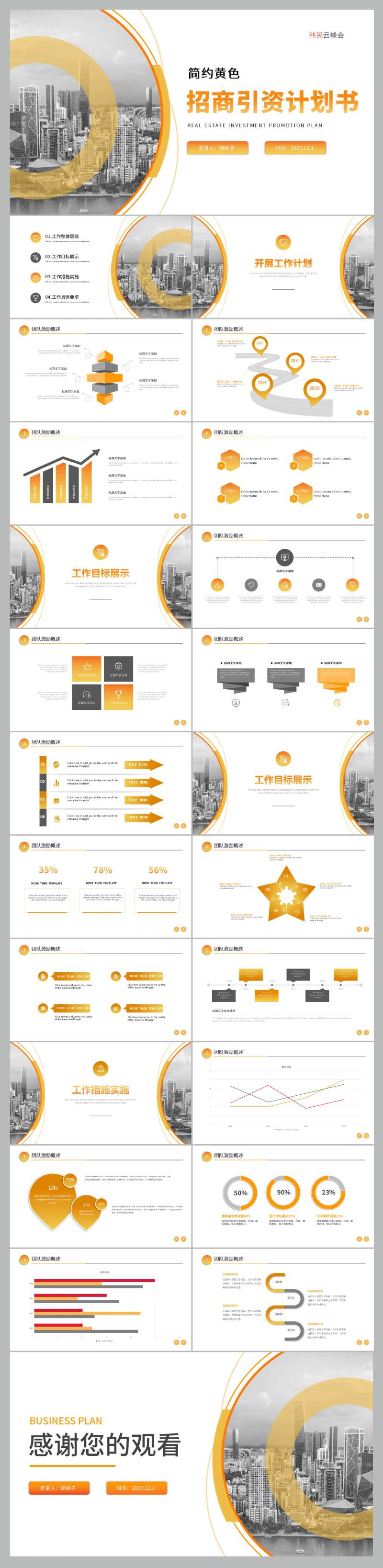 地产招商引资计划书PPT-采灵感-cailinggan.com