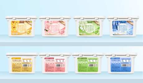 多色多款香味洗衣凝珠包装设计-采灵感-https://www.cailinggan.com/