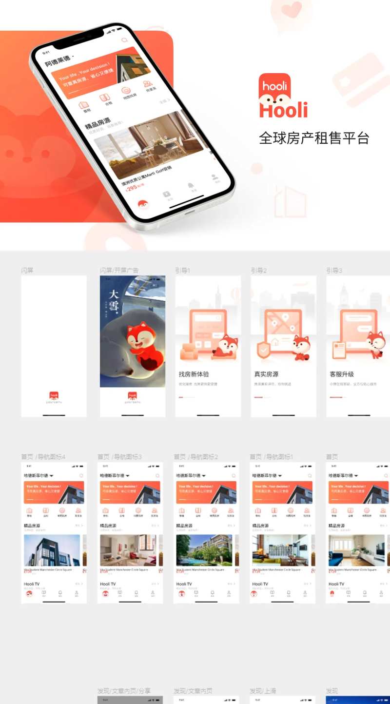 房屋租赁软件小程序UI设计-采灵感-cailinggan.com
