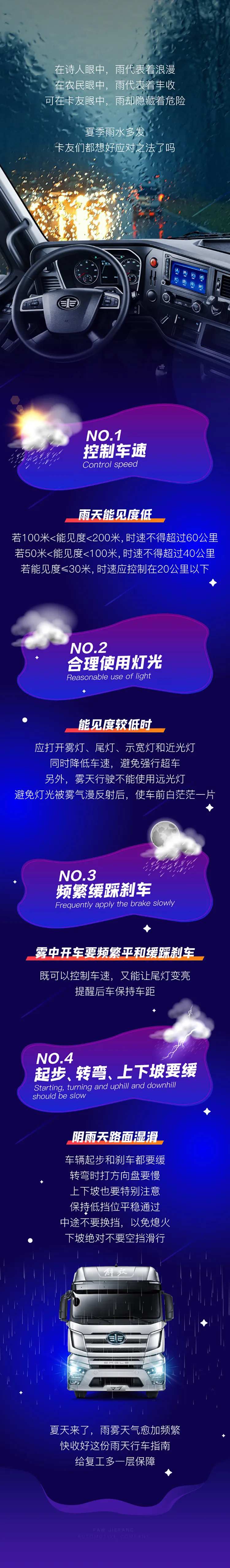 夏季雨水频发行车指南长图海报-采灵感-cailinggan.com