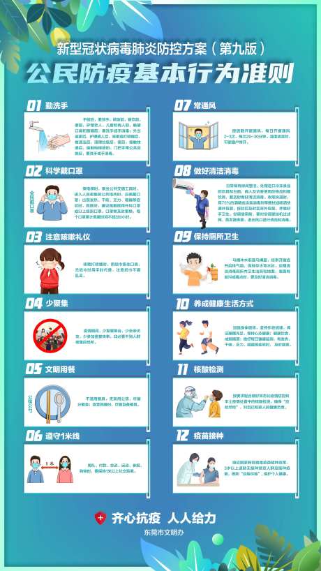 公民防疫基本行为准则-采灵感-https://www.cailinggan.com/