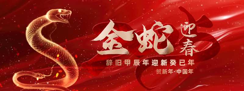 蛇年红色背景板-采灵感-cailinggan.com