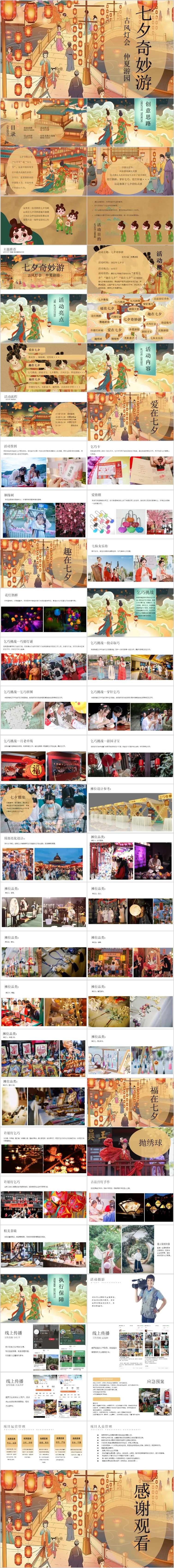 地产灯会七夕奇妙游园会活动方案PPT-采灵感-cailinggan.com