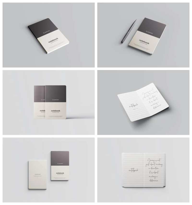 书籍课本书册子杂志样机-采灵感-cailinggan.com