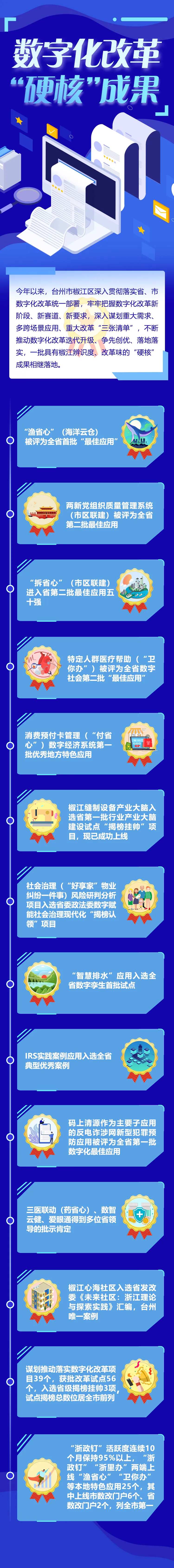 数字化改革硬核成果长图图解海报-采灵感-cailinggan.com