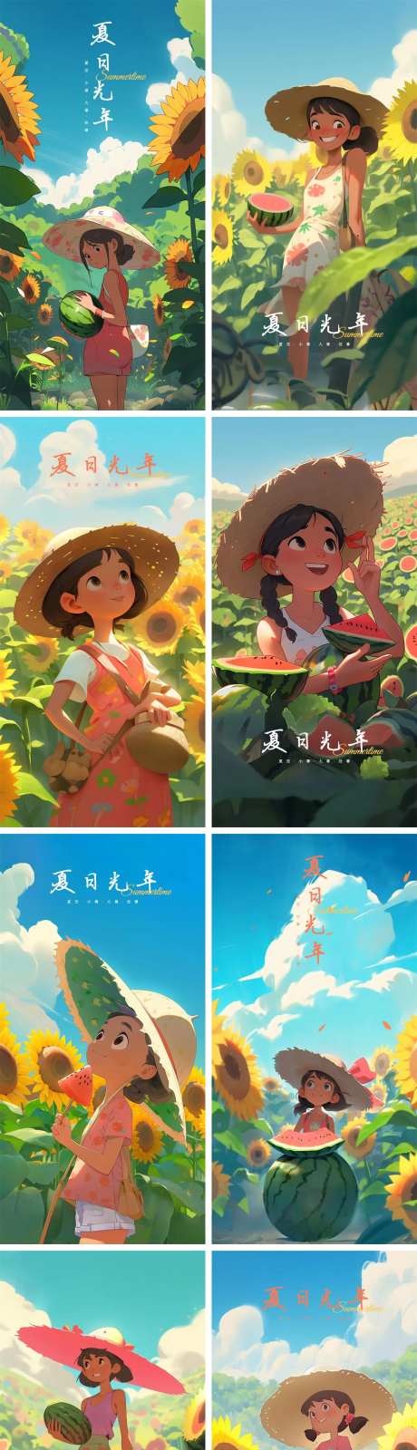 夏日光年小暑大暑初暑海报-采灵感-https://www.cailinggan.com/