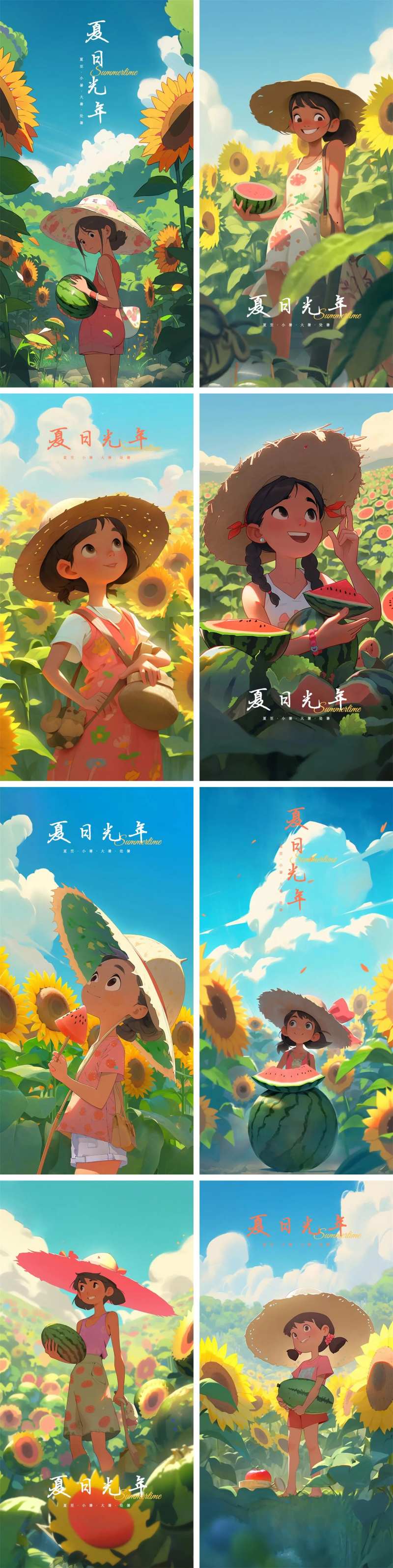 夏日光年小暑大暑初暑海报-采灵感-cailinggan.com