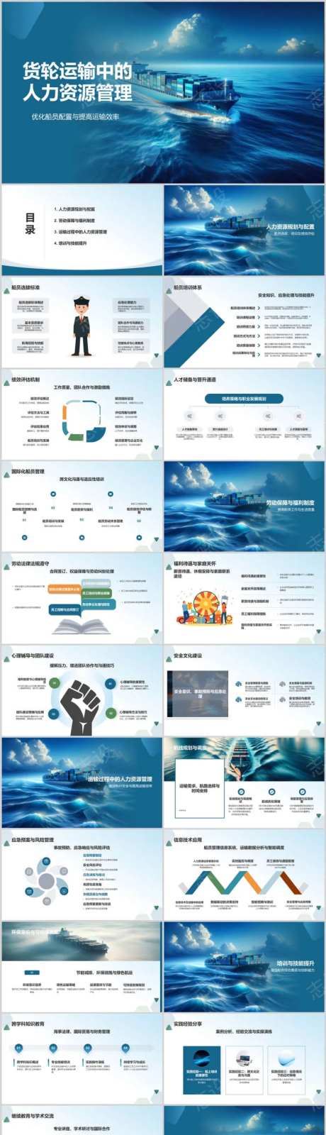 货轮运输中的人力资源管理PPT-采灵感-https://www.cailinggan.com/