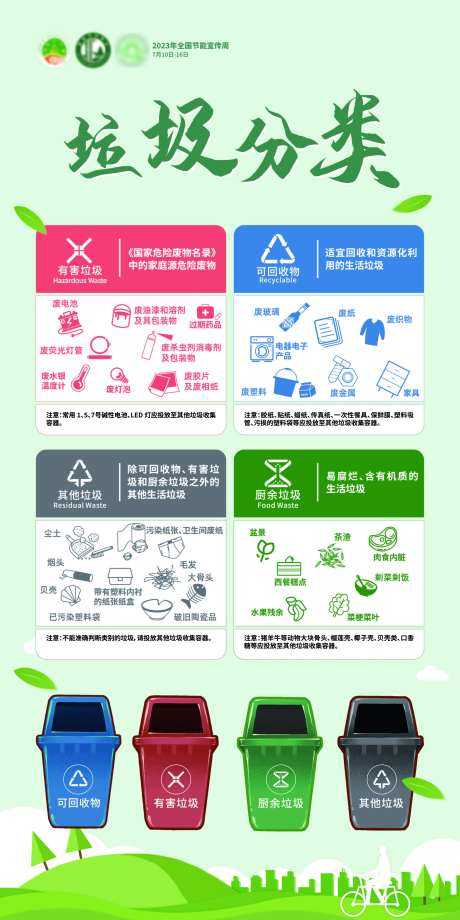 垃圾分类海报-采灵感-https://www.cailinggan.com/