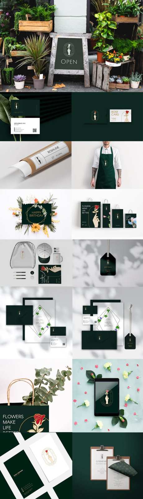 高端花店文创品牌产品vi提案-采灵感-https://www.cailinggan.com/