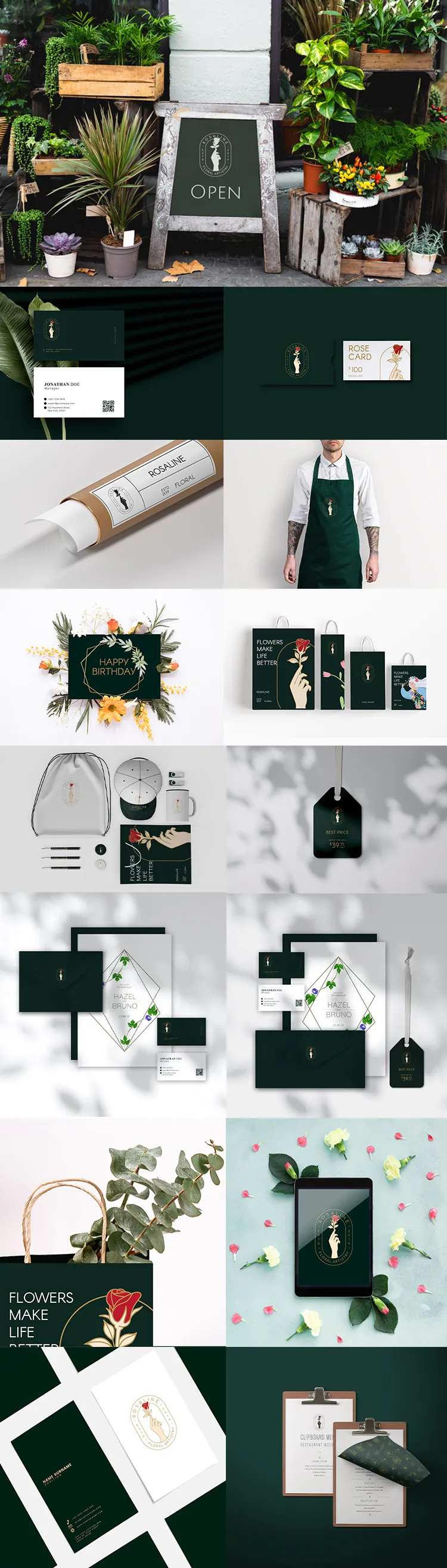 高端花店文创品牌产品vi提案-采灵感-cailinggan.com