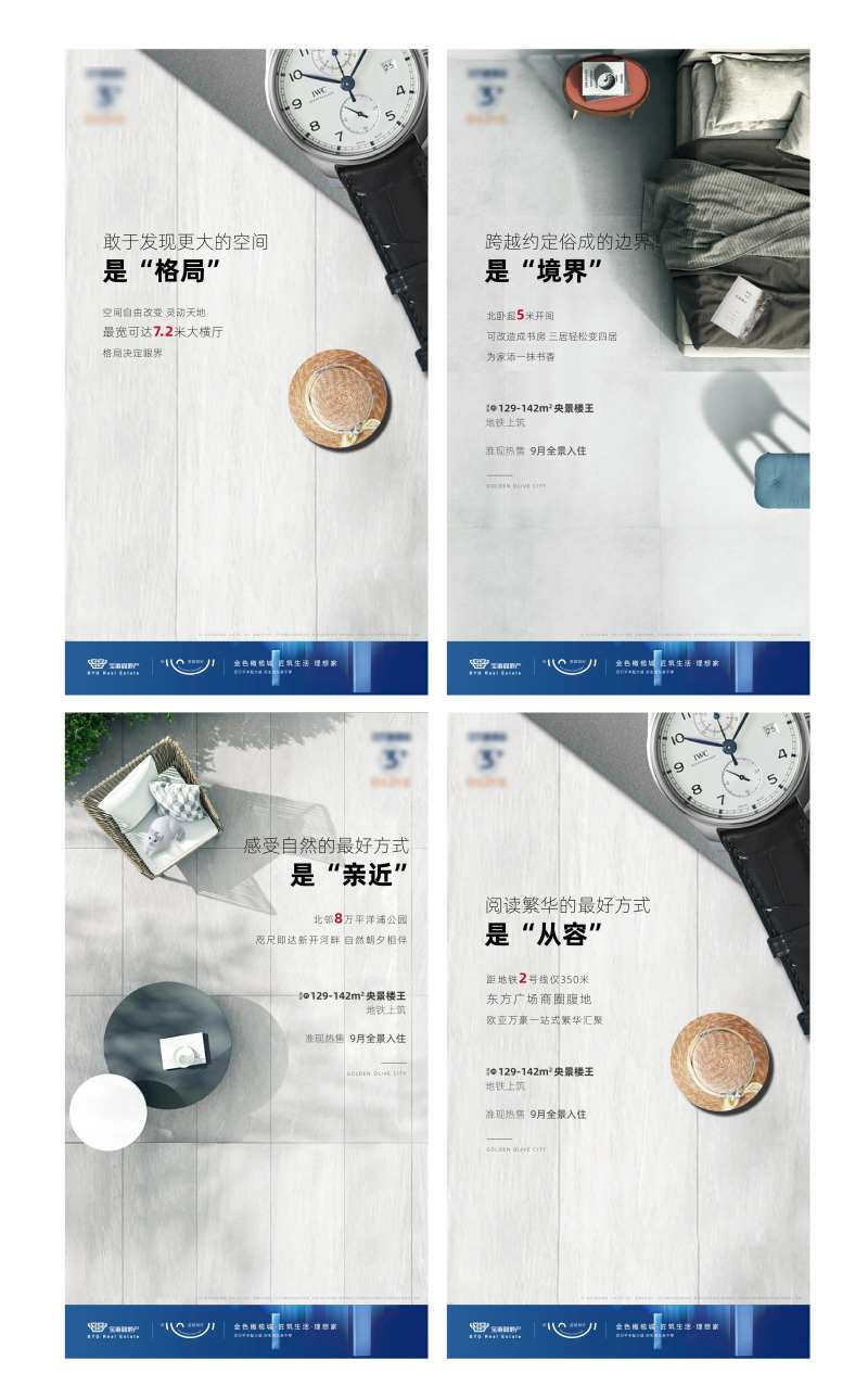 房地产楼王价值点系列海报-采灵感-cailinggan.com