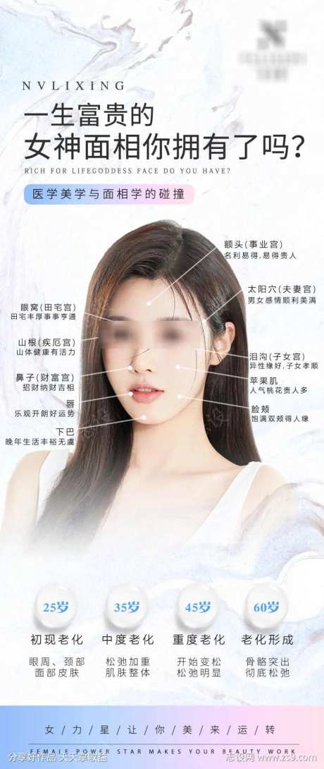 面部整形海报-采灵感-https://www.cailinggan.com/