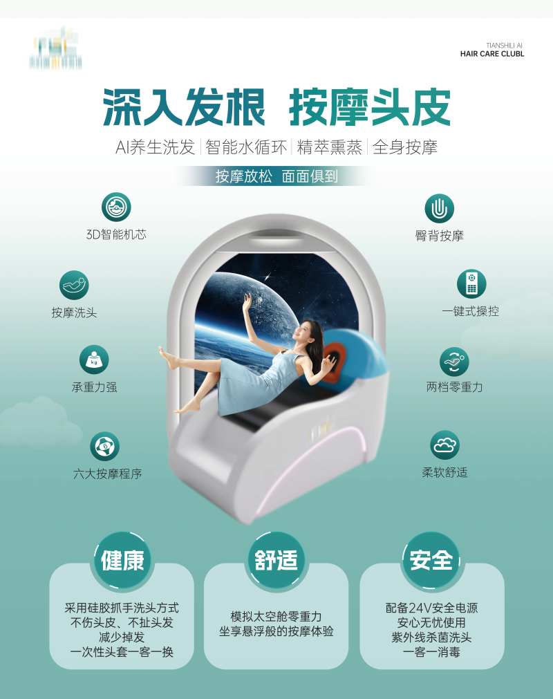 AI机器人洗头床-采灵感-cailinggan.com