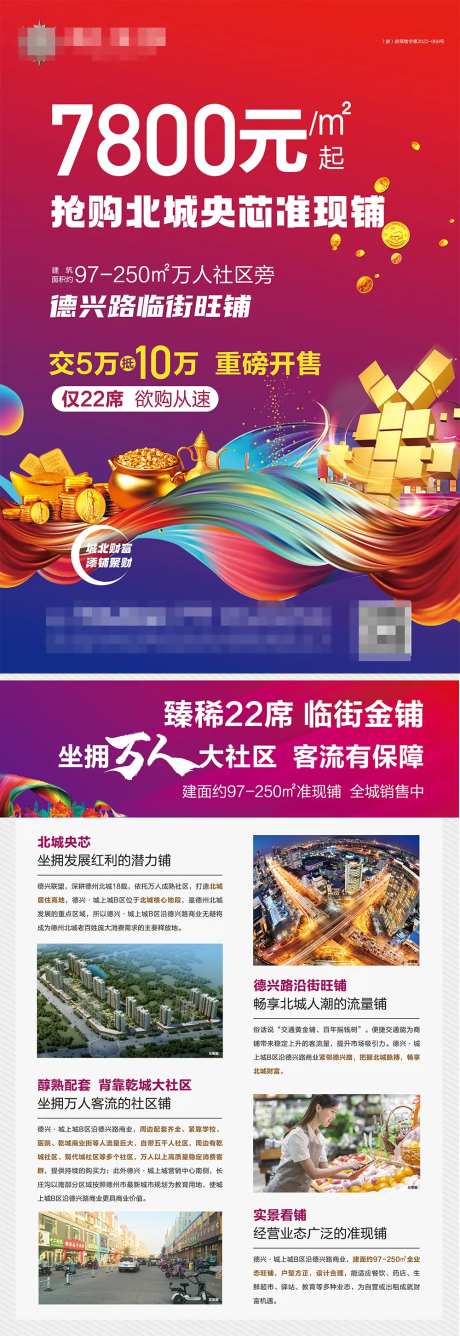 地产临街商铺宣传单页-采灵感-https://www.cailinggan.com/