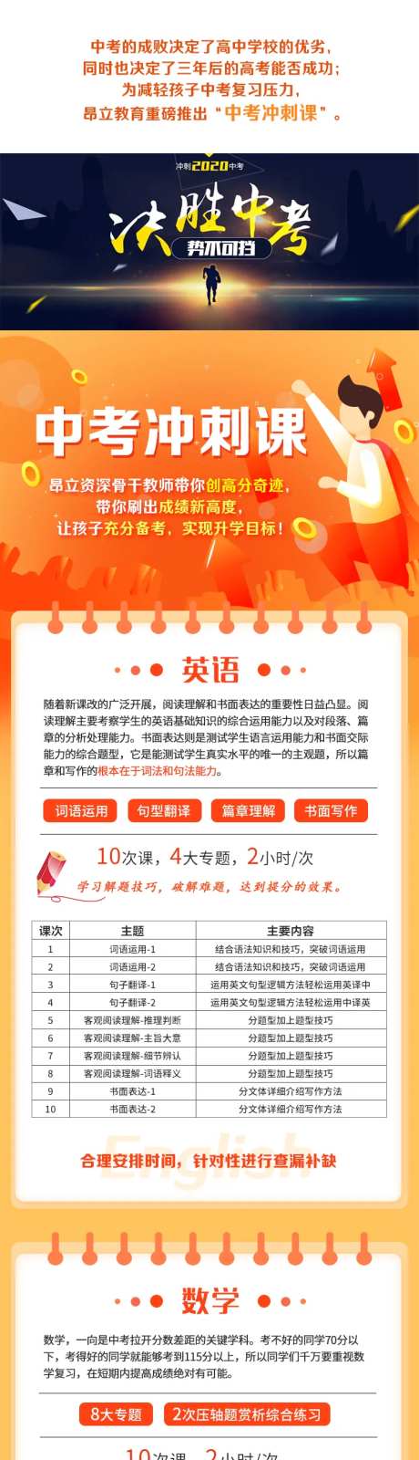 中考冲刺班招生营销长图-采灵感-https://www.cailinggan.com/