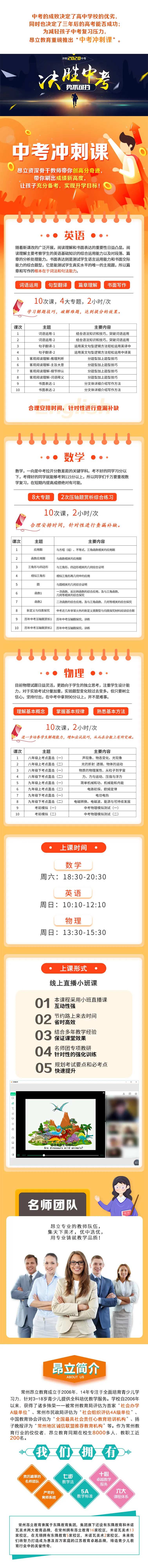 中考冲刺班招生营销长图-采灵感-cailinggan.com