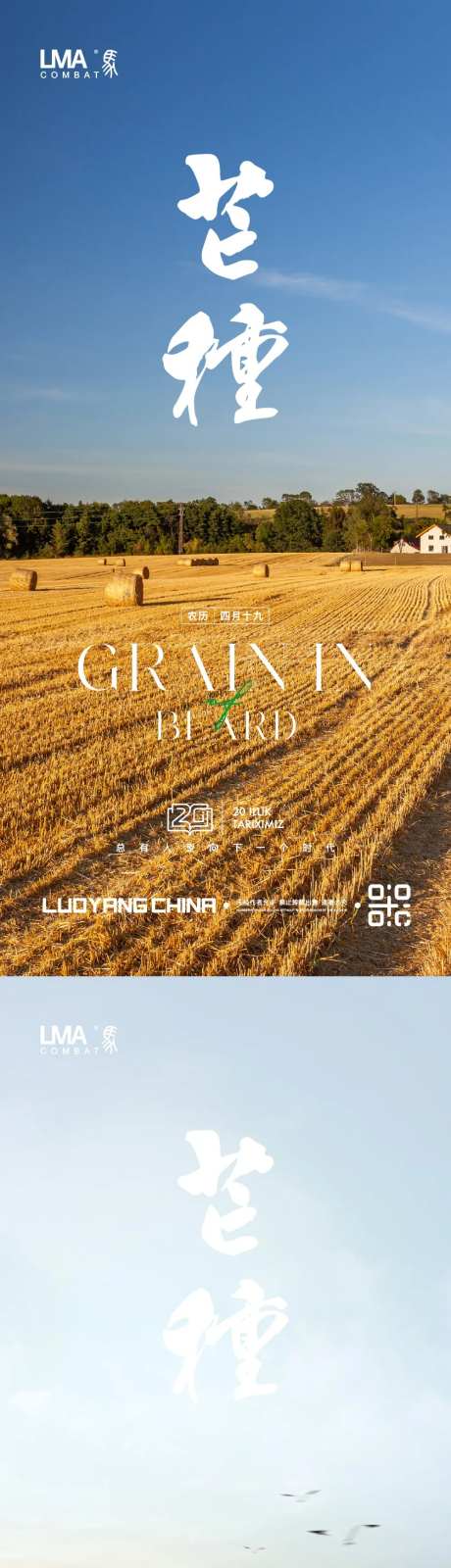 地产芒种节日节气海报系列刷屏海报-采灵感-https://www.cailinggan.com/