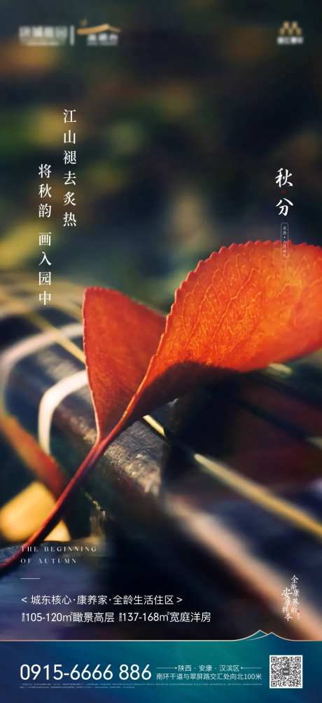 二十四节气秋分海报-采灵感-https://www.cailinggan.com/