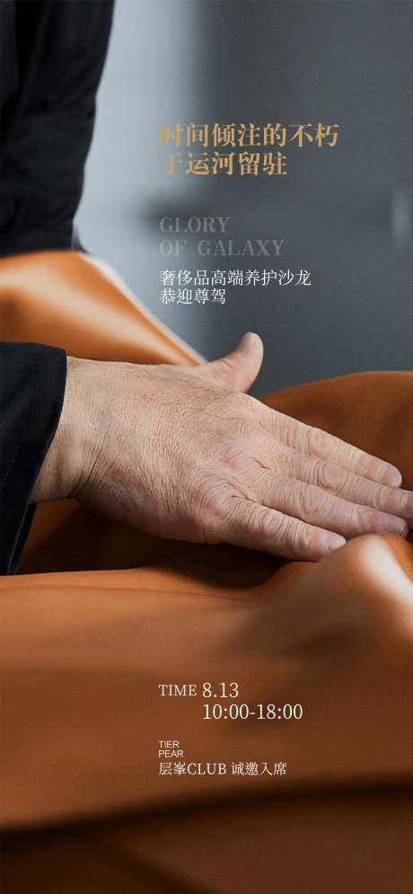 奢侈品皮具养护沙龙海报-采灵感-https://www.cailinggan.com/
