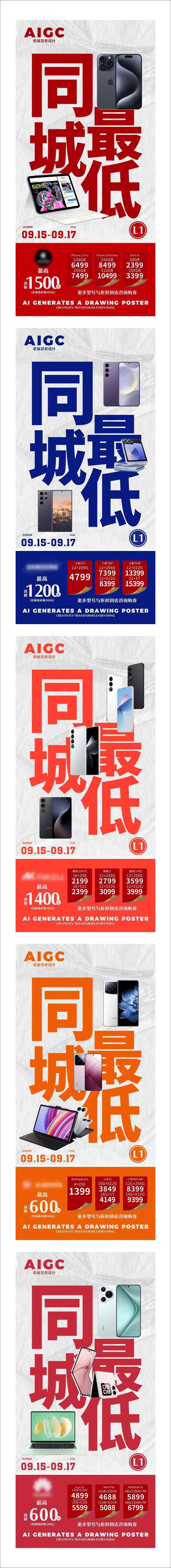 数码产品宣传系列海报-采灵感-cailinggan.com