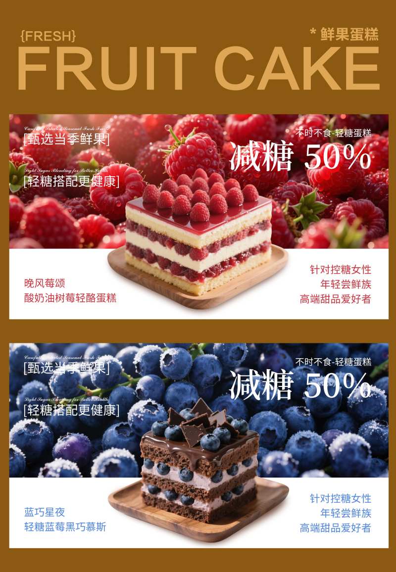 水果蛋糕海报-采灵感-cailinggan.com