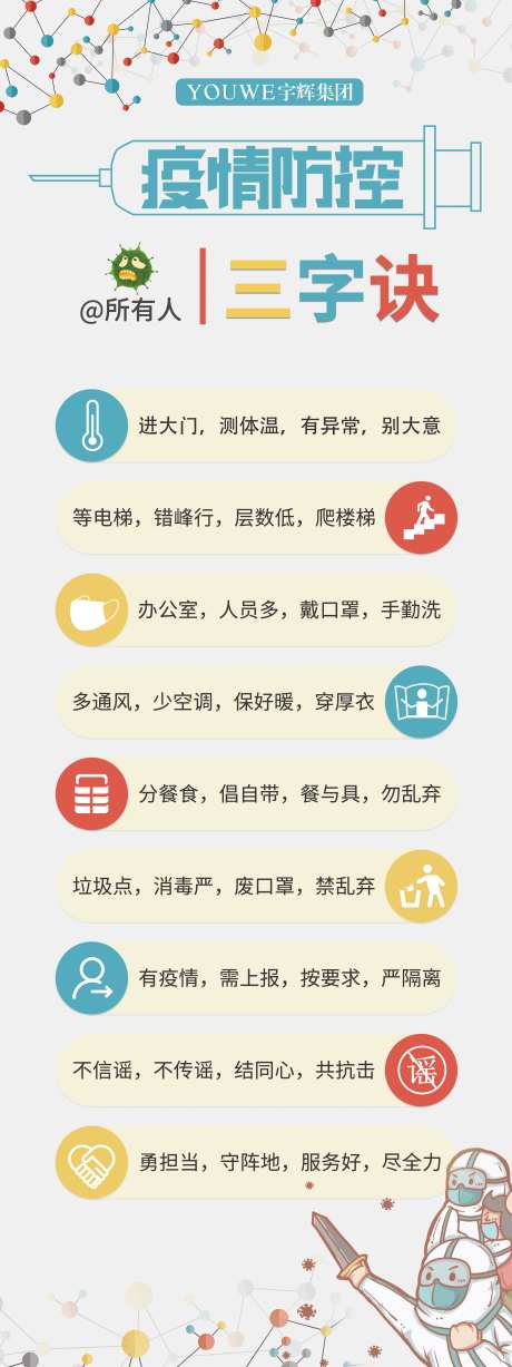 防控疫情病毒展架-采灵感-https://www.cailinggan.com/