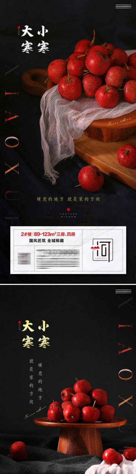 小寒大寒节气海报-采灵感-cailinggan.com