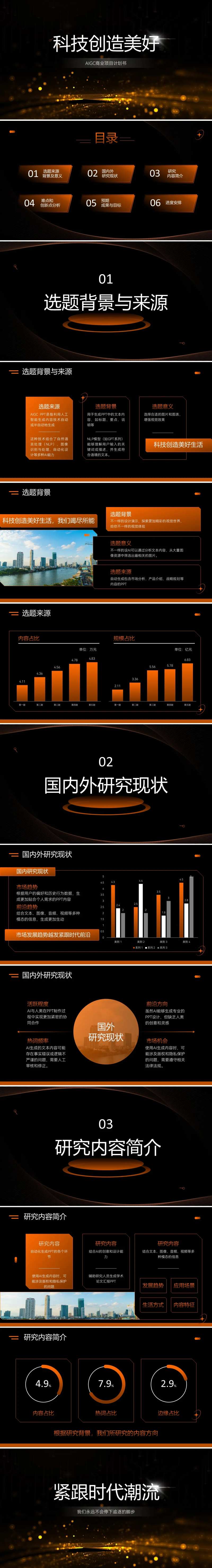 科技风商业计划书PPT-采灵感-cailinggan.com