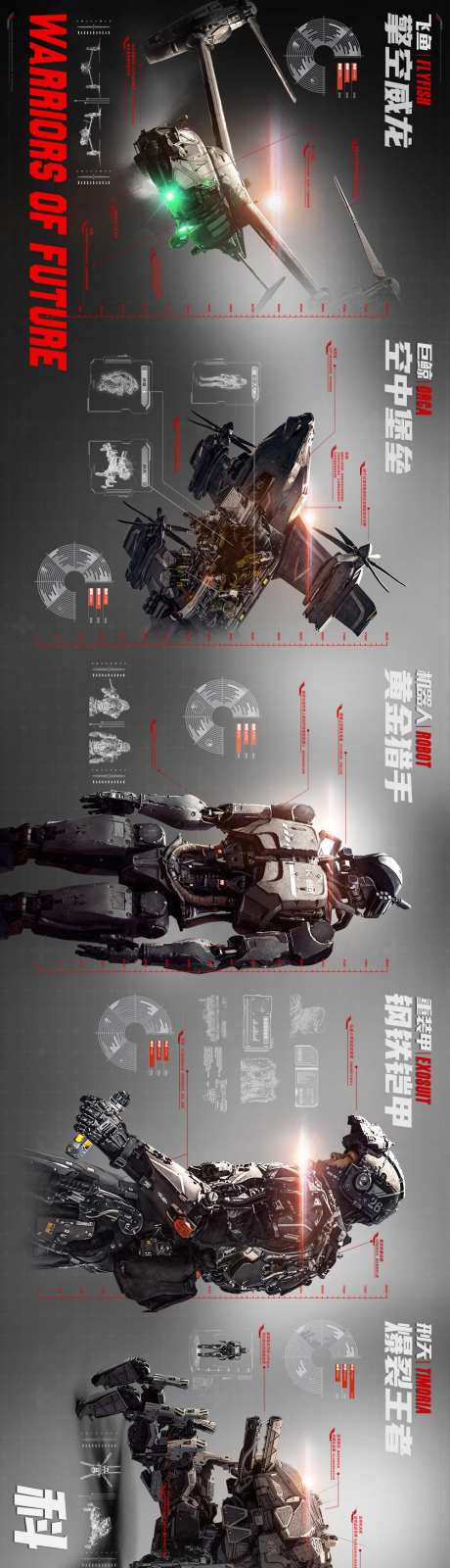 科幻机甲合集横版海报-采灵感-https://www.cailinggan.com/