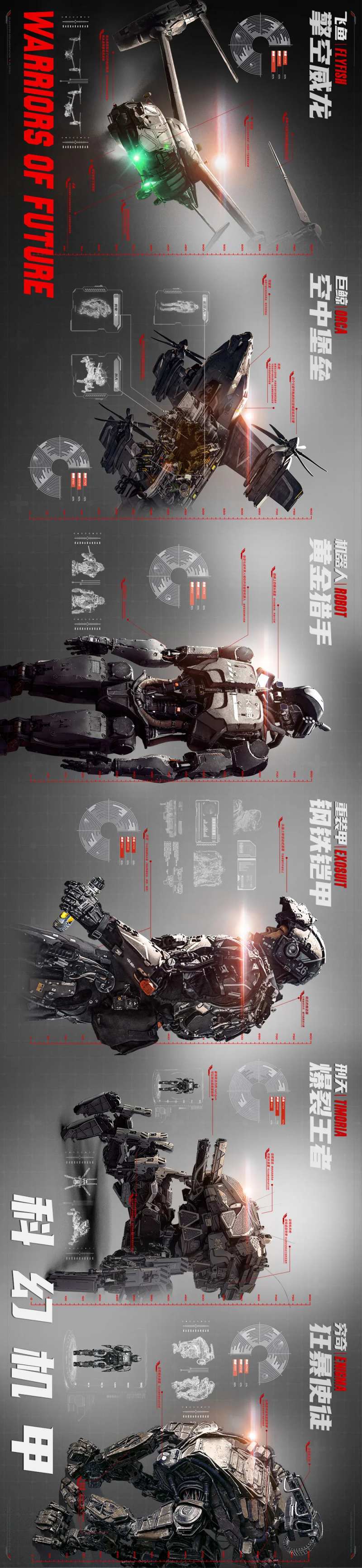 科幻机甲合集横版海报-采灵感-cailinggan.com