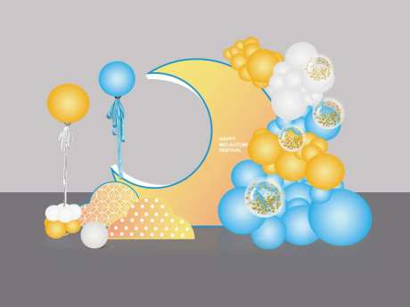 中秋节汽车展厅布置-采灵感-https://www.cailinggan.com/