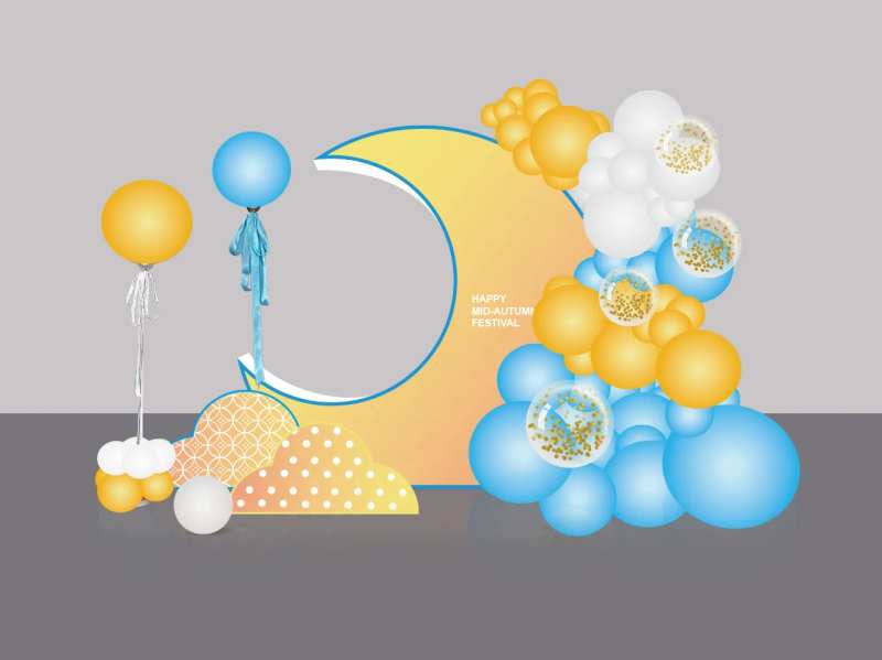 中秋节汽车展厅布置-采灵感-cailinggan.com