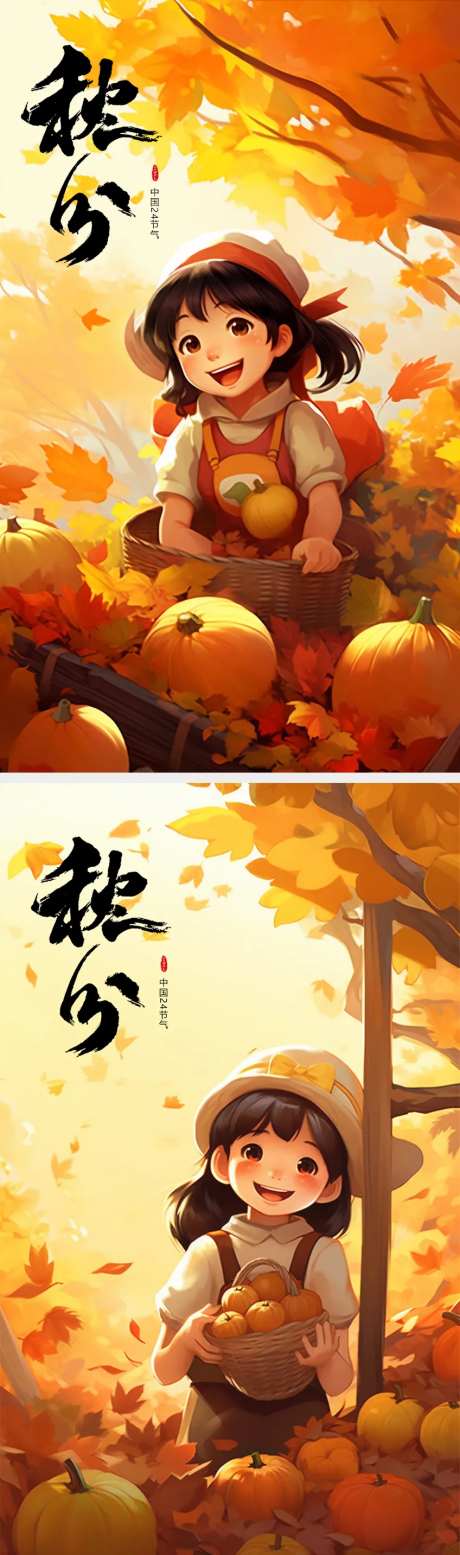 硕果累累的秋分时节海报-采灵感-https://www.cailinggan.com/